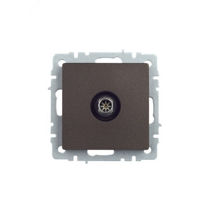 Розетка телевизионная оконечная TV СП Brite РТВ11-0-БрТБ бронз. IEK BR-A10-O-K45