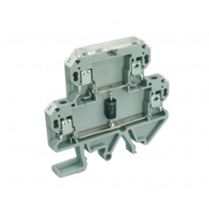 Устройство защиты от ПП UDK-UDB 110VAC, Устройство защиты от перенаряжений, тип защиты: ограничительный диод, степень разрядного тока: средняя, номинальное напряжение: 110V AC, номинальный ток: 20A, ширина: 6,2 мм, сечение обслуживаемых проводников: 0,5 - 4 мм кв., винтовая фиксация провода, мо