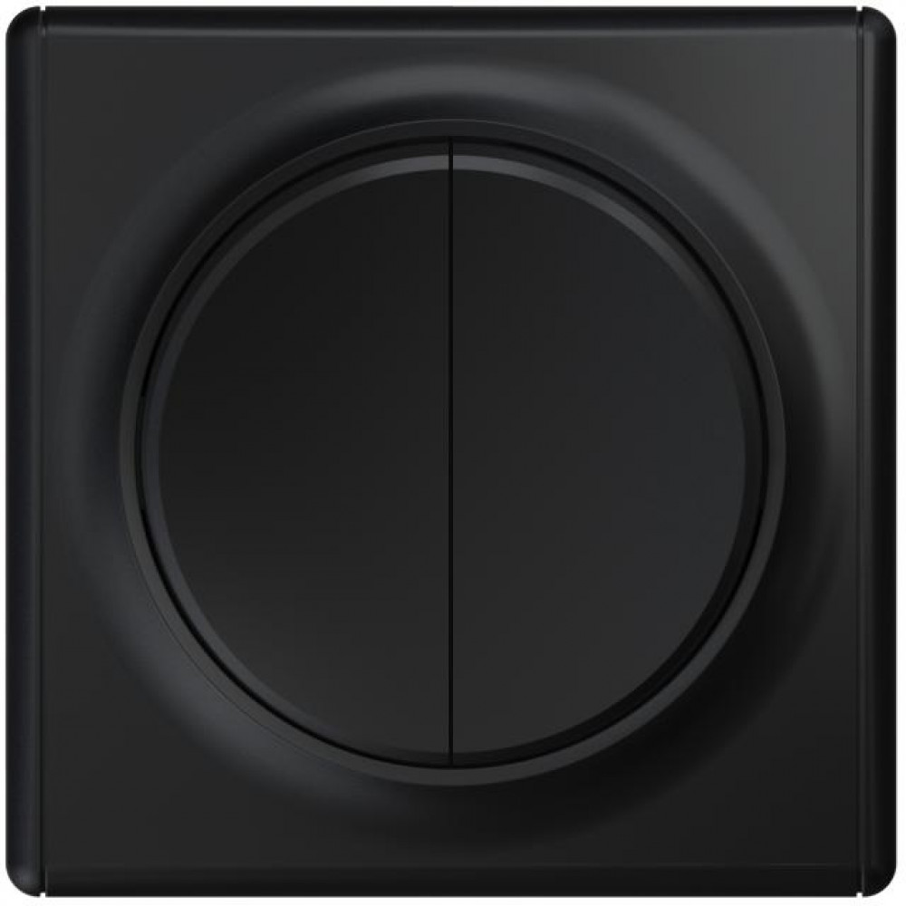 Изображение товара Выключатель 2-кл. СП Florence 10А IP20 механизм черный