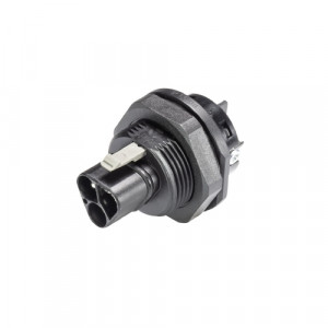 Вилочный разъем в панель RST20I3S S1 M01V SW, Вилочный разъем в панель, М25, IP68(69k), 3 полюса, винтовая фиксация провода, номинальные характеристики: 250/400V, 20A, цвет: черный, серия RST Classic