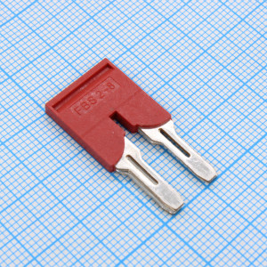 GFBSFA8-2-GY, Соединительная перемычка, втычная, изолированная, 2 полюса, для серий клемм: DC6, шириной 8 мм, цвет: серый