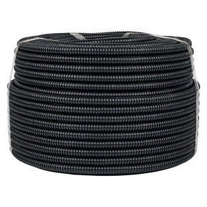 Труба гофр. ПНД с протяжкой d16 мм (25 м) черная Plast tpnd-16-25m