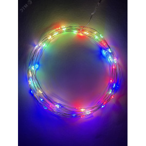 ENIN -5NM Гирлянда LED Нить 5 м мультиколор, АА (100/2500) Б0047959