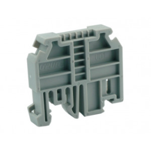 Концевой стопор UD1(GY), Концевой стопор, тип зажима: защелка, материал: пластик, ширина: 9,5 мм, цвет: серый, тип монтажа: DIN35