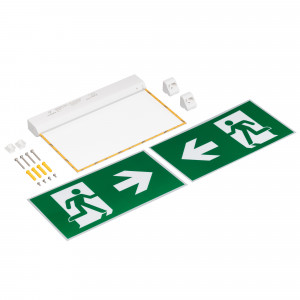 Аварийная панель EMG-VECTOR-3h-1.5W (Пикт. Влево/Вправо, IP20) 045655, Аварийная панель двухсторонняя с пиктограммами 