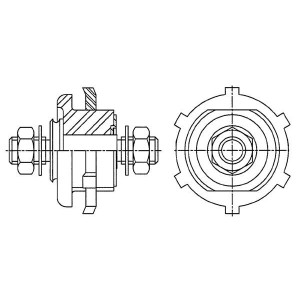 46211-R, Комплектующие для клеммных колодок FEED-THRU STUD 3/8-16UNC