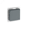 ATLASDESIGN РОЗЕТКА с заземл. со шторк. с крышкой,16А,IP20,мех., быстрозажимные клеммы, ГРИФЕЛЬ ATN000746S