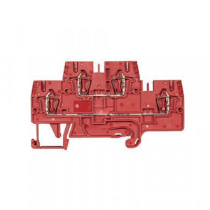 Этажная клемма WKFN 2,5 E/35/...RO, Этажная функциональная клемма, 2 этажа, тип фиксации провода: пружинный, номинальное сечение: 2,5 мм кв., 24A, ширина: 5 мм, цвет: красный, тип монтажа: DIN35