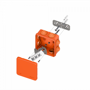 Коробка огнестойкая E45 85х85х40мм с клеммниками 6 полюсов 0,5-10мм2 IP55 HF EKF plc-kmfr-85-610