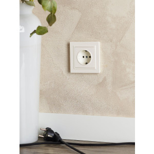 Розетка 1-м СП BRITE РС11-1-0-БрЖ 16А с заземл. без защ. шторки жемчуж. BR-R11-16-K36