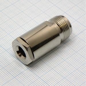 N гн пайка RG-6, ВЧ разъем