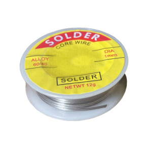 ZD-162 1mm 2m, Припой трубчатый с канифолью ПОС61 1.0мм 2м. катушка