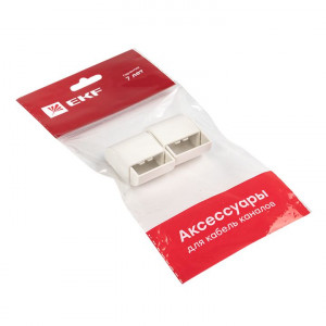 Заглушка (25х16) (4 шт) белая EKF-Plast ecw-25-16x4