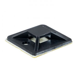 Площадка самоклеящаяся (40х40мм.) черная (100шт.) plc-40x40-b