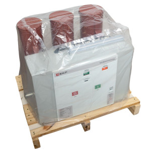 Вакуумный выключатель BB/EKF-10-1600-31,5-210-3 стационарного исполнения, с магнитом блокировки включения, с правой и левой блокировкой, с 2 токовыми катушками отключения, опер. Ток 220 В AC/DC