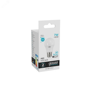 Лампа светодиодная Elementary 7Вт A60 грушевидная 4100К нейтр. бел. E27 540лм 23227A