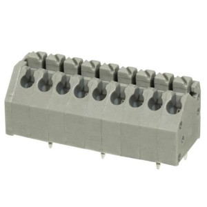 TBL002A-350-09GY-2GY, Фиксированные клеммные колодки Terminal block, screwless, 3.50, 45 , 9 poles, cool gray