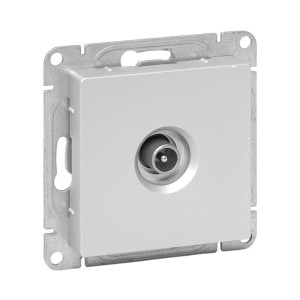 Механизм розетки TV, оконечная, алюминий Эпика EKF UP1-SOA-TV-3