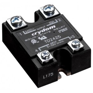 TD2425F, Твердотельные реле - Промышленного монтажа SSR Relay, Panel Mount, 240VAC/25A, 3-32VDC In, TRIAC, Faston