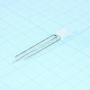 LEG3392/R1/A-PF, Светодиод 5мм/красный/625нм/3-5мкд - зеленый/568нм/2-5мкд/белый матовый/60°