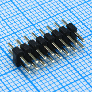 DS1025-05-2X8P8BV1-B, Вилка штыревая 2.0мм 2x8 прямая