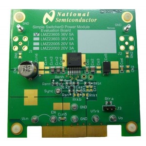 LMZ23603EVAL/NOPB, Средства разработки интегральных схем (ИС) управления питанием LMZ23603EVAL BOARD