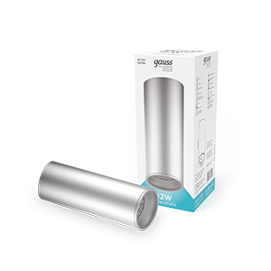 LED светильник накладной 12W (хром сатин) 4100K 79x200мм 1/30 HD006