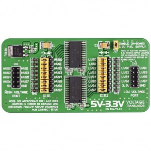 MIKROE-259, Плата 8-разрядного преобразователя логических уровней 5 - 3.3 В