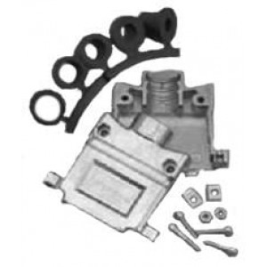 17E-1657-15, Корпуса разъемов D-Sub  15P METAL 2 PIECE BACKSHELL