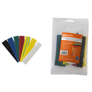 Термоусаживаемая трубка ТУТнг 16/8 набор (7 цветов по 3 шт. 100мм) SQ0518-0508