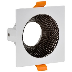 Светильник 4110 встр. поворотн. GU10 белый/шокол. пласт. IEK (кр.1шт)