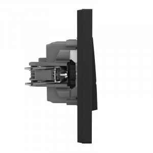 Выключатель 1-кл. СП Pixel 10А IP20 в сборе карбон TKE-PX-V1F-C14