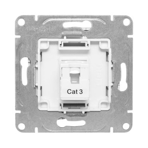 Механизм розетки RJ11, алюминий Эпика EKF UP1-SOA-RJ11