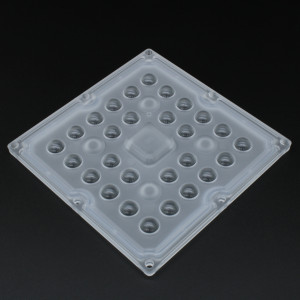 ALHB100D28LED90G, Групповая линза на 28 светодиодов , диаграмма 90° , 100x100мм, PC