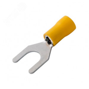 Наконечник вилочный изолированный 8.4 мм 4-6 мм2 (НВи 6.0-8) желтый 08-0154