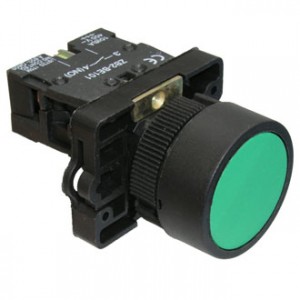 LXA2 (3SA5)-BA31 OFF-(ON), Кнопочный переключатель серии 3SA5 с потайным толкателем без фиксации на замыкание, NO, 240В, 3А