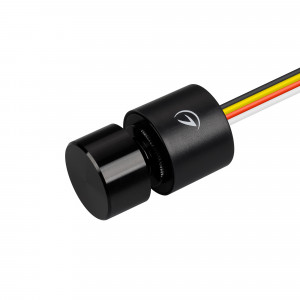 Диммер SR-NAVE-R24-2CH-BK (12-24V, 96-192W, DIM-CCT) 046134, Питание/рабочее напряжение DC 12-24 В, максимальный ток 4 A на канал, 2 канала, максимальная мощность 96-192 Вт. Реагирует на нажатие на кнопку, короткое нажатие - вкл/выкл, двойное нажатие - переключение между режимами диммирования /выбора цветовой темпе
