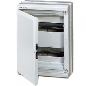 EUROPA IP65 бокс настенный 24М непрозр.дверь серый 12734