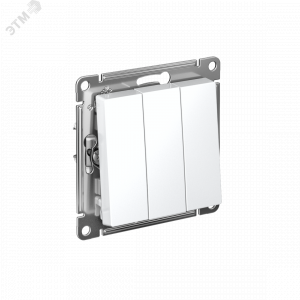 Выключатель 3-кл. СП AtlasDesign 10А IP20 (сх. 1+1+1) 10AX механизм бел. SE ATN000131