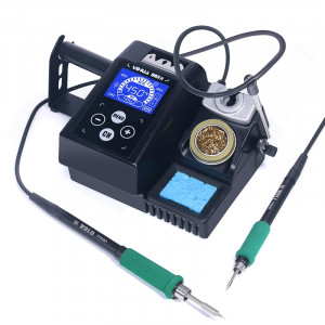 YIHUA 982-II (C210+245), Паяльная станция 50/120Вт, регулировка температуры нагрева 90°C~450°C, в комплекте два сменных жала на разную мощность, держатель припоя, губка и стружка для чистки жала
