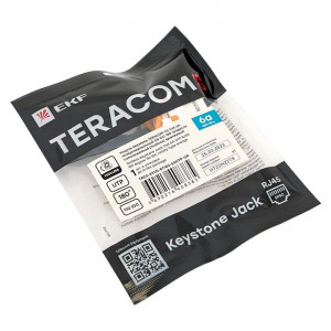 Модуль Keystone TERACOM CS Cat.6A неэкранированный 110 IDC 180 градусов самозажимной (Toolless) оранжевый TRCS-KSTN-RT180-6AUTP-OR