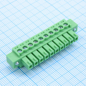 15EGTKM-3.81-10P-14-00, Разъемный клеммный блок, 10 контактов. Серия 15EGTKM-3.81