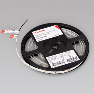 Лента RT-A60-8mm 24V Warm2400 (7.2 W/m, IP20, 2835, 5m) 028541(2), Светодиодная лента RT-A60, открытая. Светодиоды 2835, 60 шт/м (300 шт на 5 м), белая плата, ширина 8 мм, скотч 3M. Цвет ТЁПЛЫЙ 2400 K, цветопередача CRI>85, угол 120°. Питание 24V, мощность 7.2 Вт/м (36 Вт на 5 м). Размеры 5000x8x1.5 мм. Мин. отрезок 100