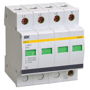 Ограничитель перенапряжения ОПС1-C 4P MOP20-4-C