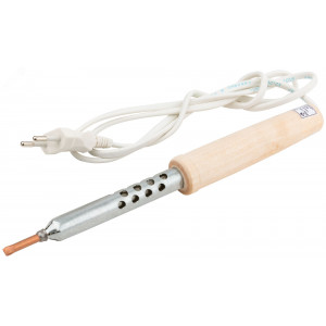 Паяльник 220 В, деревянная ручка 25 Вт 60502