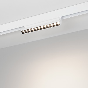 Светильник MAG-ORIENT-LASER-FOLD-S230-12W Day4000 (WH, 30 deg, 48V, DALI) 035865, Светильник для магнитных треков MAG-ORIENT шириной 26 мм с управлением DALI. Мощность 12 Вт, св. поток 520 лм, 43 лм/Вт, дневной 4000 K, CRI>90, угол 30°, напряжение питания 48 В. Белый прямоугольный корпус из металл, экран поликарбонат, степень защиты IP