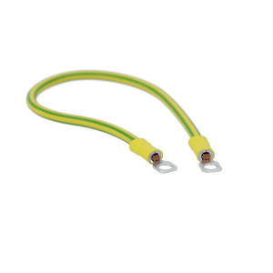 Перемычка медная сеч. 10 мм2, с наконечниками под винт М6, в компле с метизами, L 300 мм SC10L300K