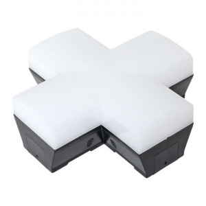 Фигурный коннектор для светодиодных линейных светильников ДБО-X черный 12Вт 4000К IP20 LUMA EKF LBL-X-12-B-4000