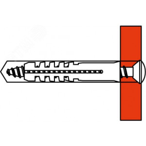 Саморез 4х30мм с дюбелем V5 (уп.100шт) DKC CM06521
