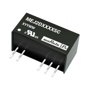 MEJ2D1505SC, Преобразователи постоянного тока в постоянный с изоляцией 2W 15-5V SIP DUAL OUTPUT